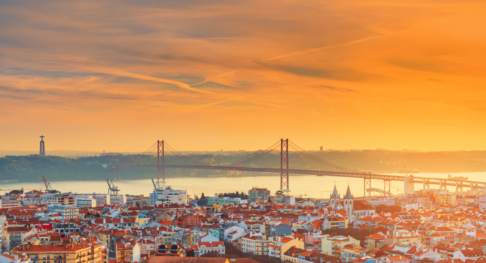 Lisbon View Sunset