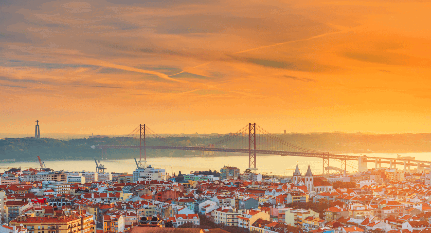 Lisbon View Sunset